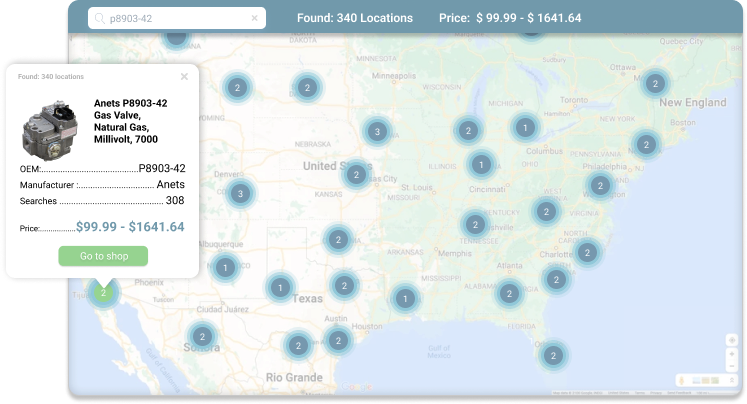 Sell yours overstock parts locally or across the country without middlemen