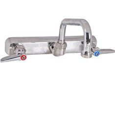 T&S BRASS - B-1125 - FAUCET,8"WALL, 6"SPT,LEADFREE