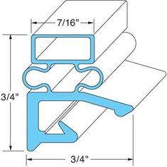 Door Gasket for Vulcan Hart Part# 00-280984-00002