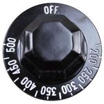 Vulcan Hart 00-718224 Knob, Oven, 150-500F, FHB1/FHBI