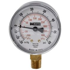 Compound Gauge2-1/2, 30Vac-60Psi for Groen Part# 001594