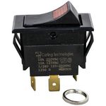 SW438 Rocker Switch, Amber ON/OFF