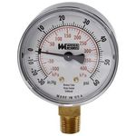 Compound Gauge2-1/2, 30Vac-60Psi for Groen Part# 084208