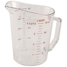 1 Qt Measuring Cup-135 Clear for Cambro Part# 100MCCW135