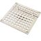 1021135 - Hinged 7 3/8 in Square Brass Floor Drain Strainer