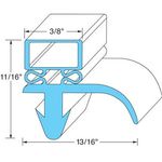 Gsk172 Door Gasket 26-3/4In X 28-1/4In Gray