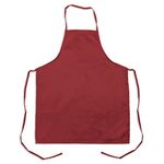 1033BRG - 32 in Burgundy Bib Apron