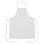 1033WHT - 32 in White Bib Apron