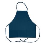 1040NAV - 3 Pocket Adjustable Navy Bib Apron