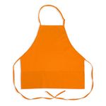 1040ORA - 3 Pocket Adjustable Orange Bib Apron