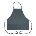 1040SLT - 3 Pocket Adjustable Slate Bib Apron