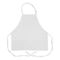 1040WHT - 3 Pocket Adjustable White Bib Apron