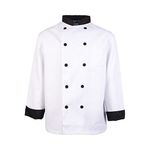 Sm Executive Chef Coat Black Trim for AllPoints Part# 1048S