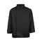 10522XL - 2XL Men's Black Long Sleeve Chef Coat