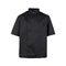 2Xl Mens Chef Coat Black Short Sleeve for AllPoints Part# 10532XL