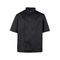 10532XL - 2XL Men's Black Short Sleeve Chef Coat