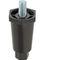 Leg, 3/8-16,2-1/2"H, Plst,Blk for Standard Keil Part# 1060-0431-3446