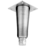 Leg, 6"H, Znc, Np, 3.5" Plt for Standard Keil Part# 1064-0641-1680