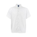 11402XL - 2XL White Snap Front Cooks Shirt