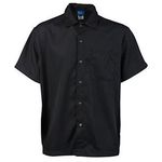 Kng Xs Cook Shirt Frontsnap, Black for AllPoints Part# 1142XS