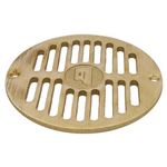 11508 - 5 1/2" Round Brass Floor Drain Strainer