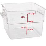 Container Sq Clear 12Qt  for Cambro Part# 12SFSCW135