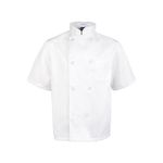 1435L - Large White Short Sleeve Chef Coat