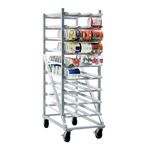 14557 - 47"L x 26"W x 77.25"H Heavy Duty Full Size Can Rack