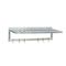 14596 - 20 in x 36 in T-Bar Wall-Mounted Shelf with 6 Pot Rack Hooks