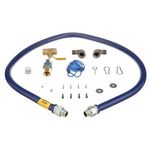 Dormont 1675KIT72 Gas Hose Blue 3/4" x 72", w/Snapfast,Restraining Device,Valve