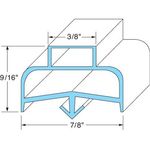 Gsk167 Door Gasket 20-3/4In X 21-3/4In Blue