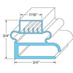 Gasket, 24-13/16" x 27-1/4": Fits Delfield Brand