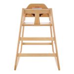 186305 - Unassembled Natural Finish Wood High Chair