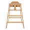 186305 - Unassembled Natural Finish Wood High Chair