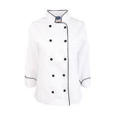 2Xl Ladies Chef Coat Executive Long Sleeve for AllPoints Part# 18792XL