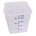 Container Sq 18Qt Semi-Clr for Cambro Part# 18FSPP190