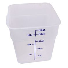 Container Sq 18Qt Semi-Clr for Cambro Part# 18FSPP190