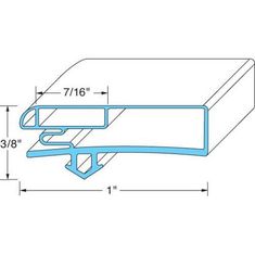 Door Gasket 28-3/4 W X 59-1/2 L D2D for Anthony Part# 2-14160-2004