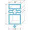 Gasket, Door21 1/2" X 31 1/4" for TRUE Part# 201950