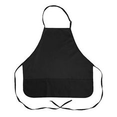 27 In Rounded Bib Apron 3 Pocket Black for AllPoints Part# 2104BLK