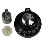 Kn236 Black Plastic Knob Off-Low-250-500