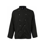 2Xl Mens Active Chefcoat Black/Slate Ls for AllPoints Part# 2122BKSL2XL