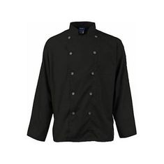 3Xl Mens Active Chefcoat Black/Slate Ls for AllPoints Part# 2122BKSL3XL