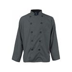 4Xl Mens Active Chefcoat Slate/Black Ls for AllPoints Part# 2122SLBK4XL