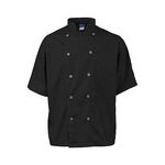 4Xl Mens Active Chefcoat Black/Slate Ss for AllPoints Part# 2124BKSL4XL