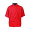 Lg Mens Active Chef Coat Red/Slate Ss for AllPoints Part# 2124RDSLL