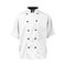 2Xl Mens Active Chefcoat White/Black Ss for AllPoints Part# 2124WHBK2XL