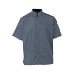 2Xl Active Chef Shirt Mens Slate/Black Ss for AllPoints Part# 2126SLBK2XL