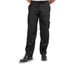 2128BLK2XL - 2XL Men's Vented Black Chef Pants