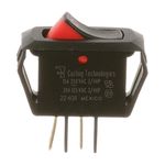 Sw025 Black & Red Rocker Switch 20A 125V 15A 250V Spst